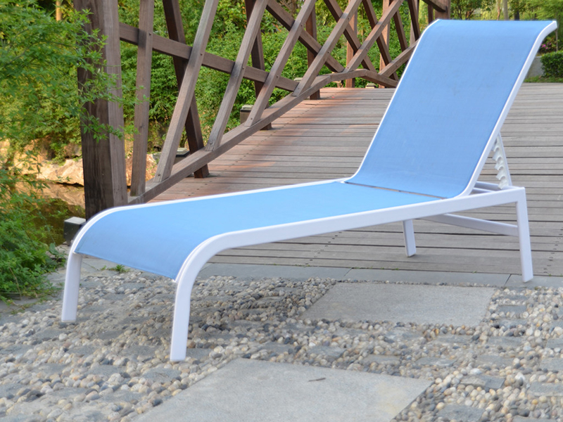 Lounge all'aperto in alluminio, daybed, sedia da salotto per esterni YQ-TB-435
