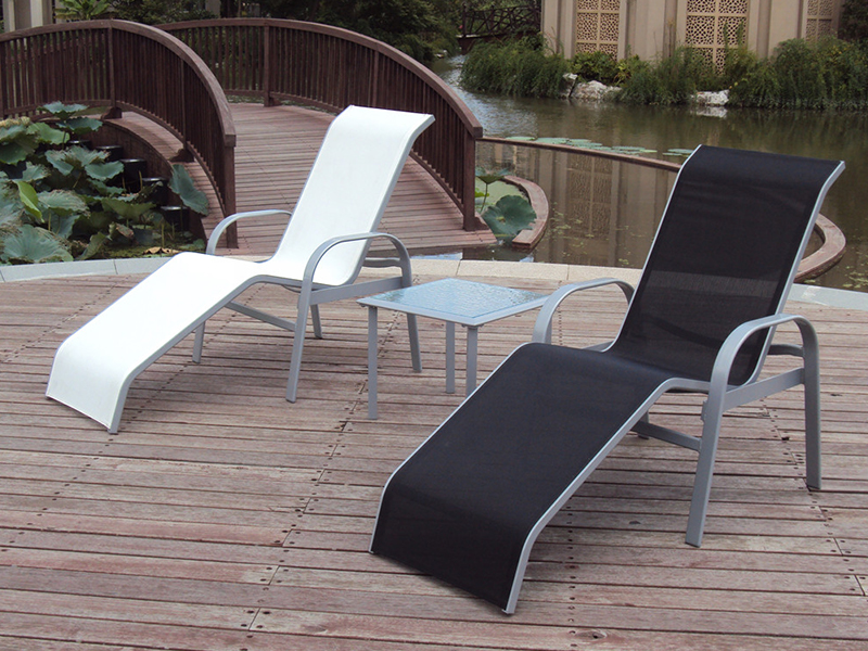 Lounge tessile sintetico all'aperto, daybed, YQ-TB-439