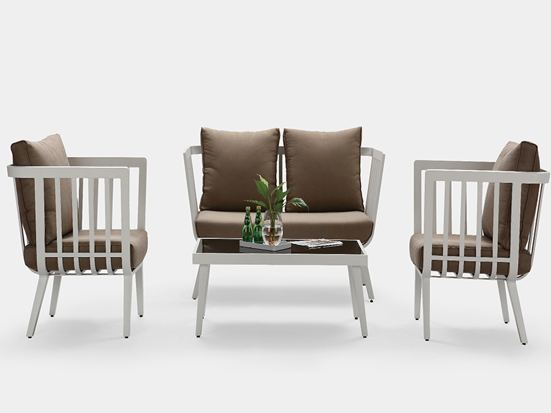 sedia in alluminio esterno mobili da giardino set esterno mobili moderni alluminio yqa-1095