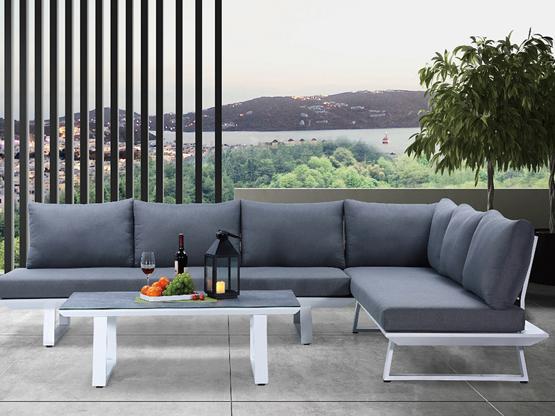 Serie di alluminio Set di divano YQA-2730a
