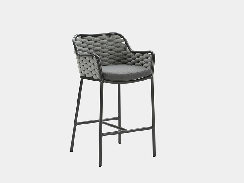Sedia a barre singolo a corda di design moderna in cornice in alluminio YQC-2092-C