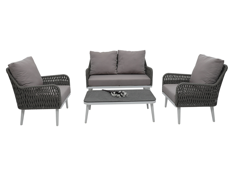 Furniti per esterni per esterno giardino patio in alluminio corda di divano di divano mobili yqc-2752