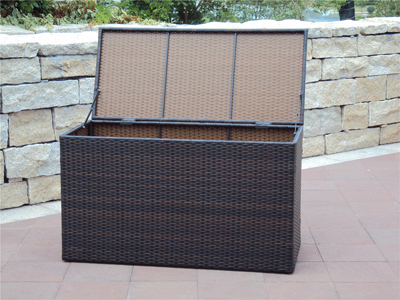 telaio tubo d'acciaio kd stoccaggio rattan trunk yqr-037