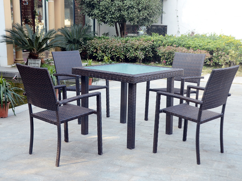 Set da pranzo rattan yqr-055