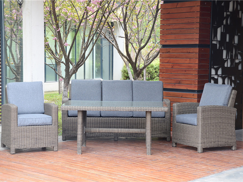 Round Rattan Weaving Furniture per esterni, mobili da giardino YQR-501