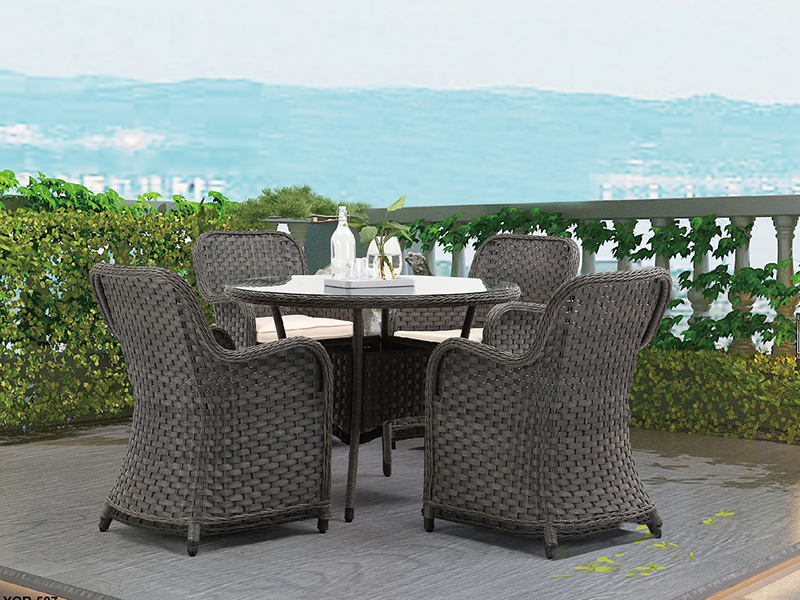 Set da pranzo rattan yqr-507
