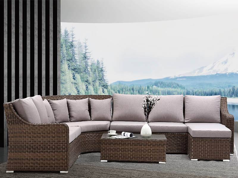 Big Secal Rattan divano, mobili rattan, mobili classici per esterni YQR-541